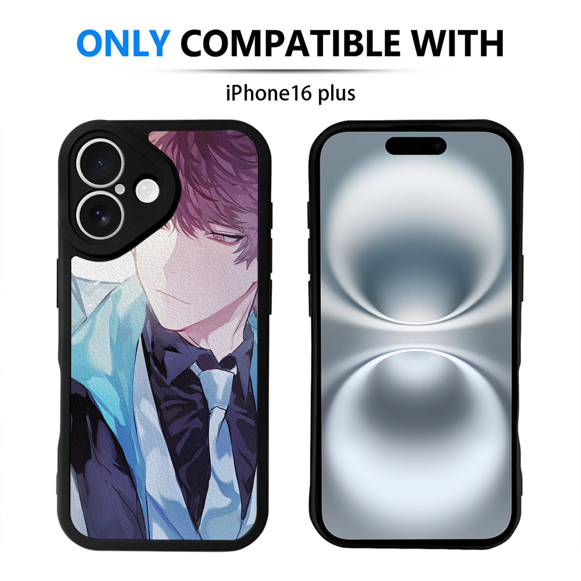 （画像用） ハイキュー!! Haikyu!! 【iPhone 16シリーズ対応】シリコンスマホケース（レザー調） 材質：シリコン